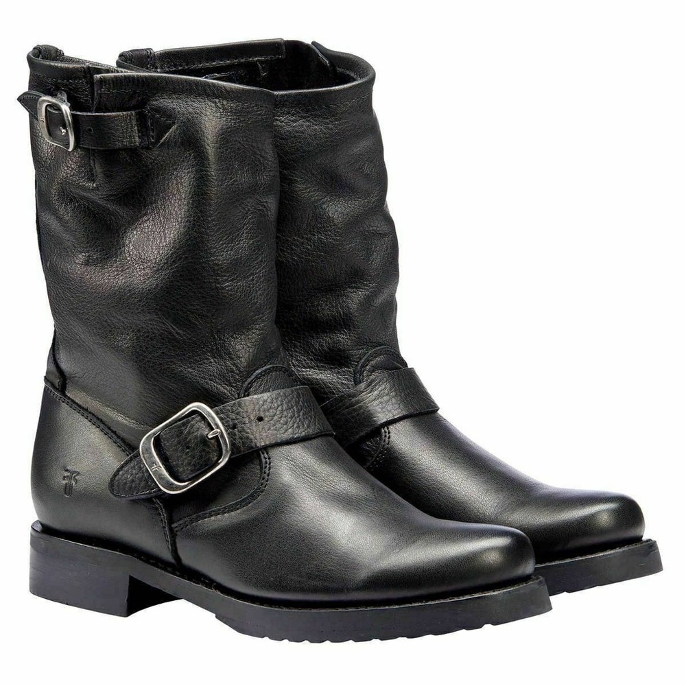 FRYE 🖤 Veronica Short Slouch Boot in Black Size 7